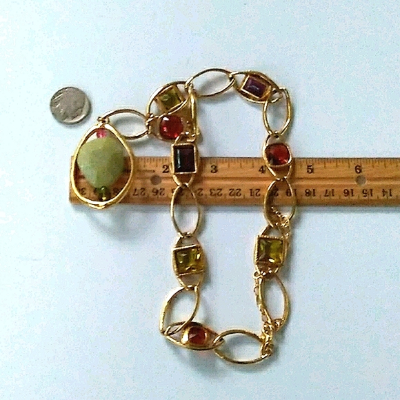 VHTF Swarovski REAL Gemstone Drop Station Çrystal - Picture 15 of 16